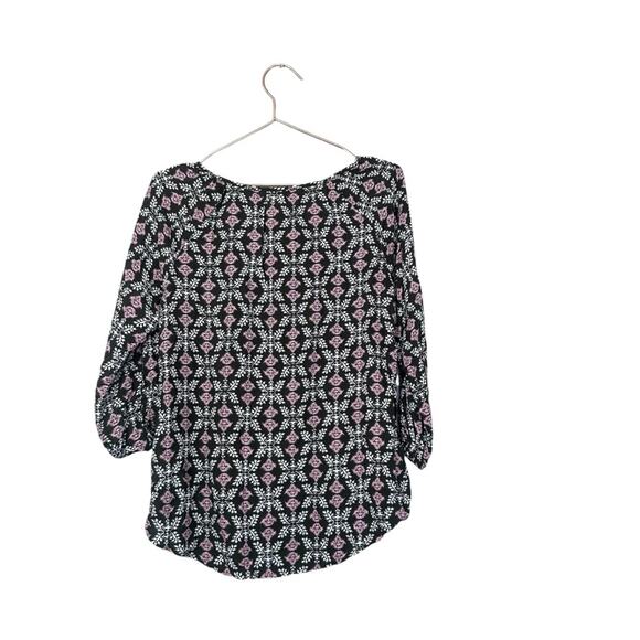 Mossimo Supply Co. Olive Green Tassel Blouse - Size Medium - Picture 4 of 6